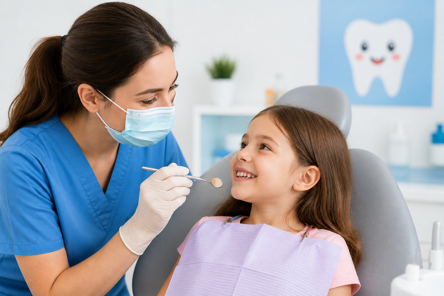 Child with Pediatric Dentist