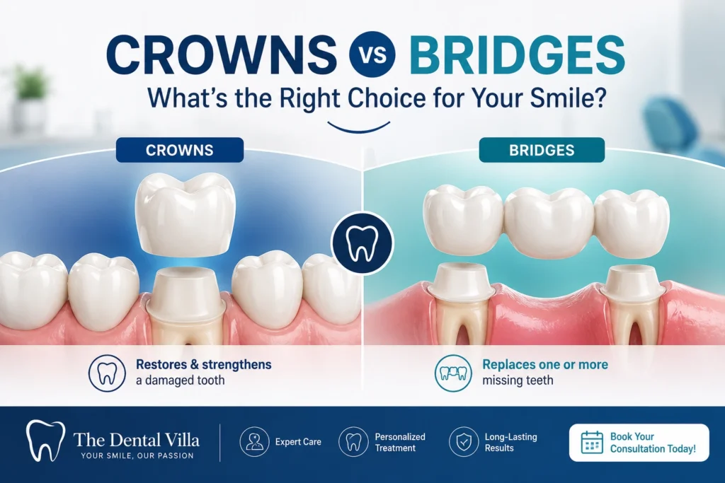 Crowns vs Bridges